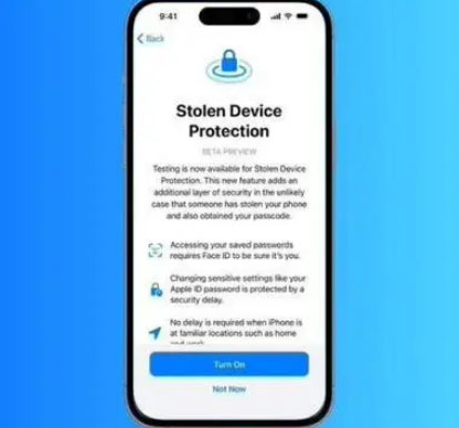 滨江苹果授权维修店分享被盗设备保护功能开启方法 